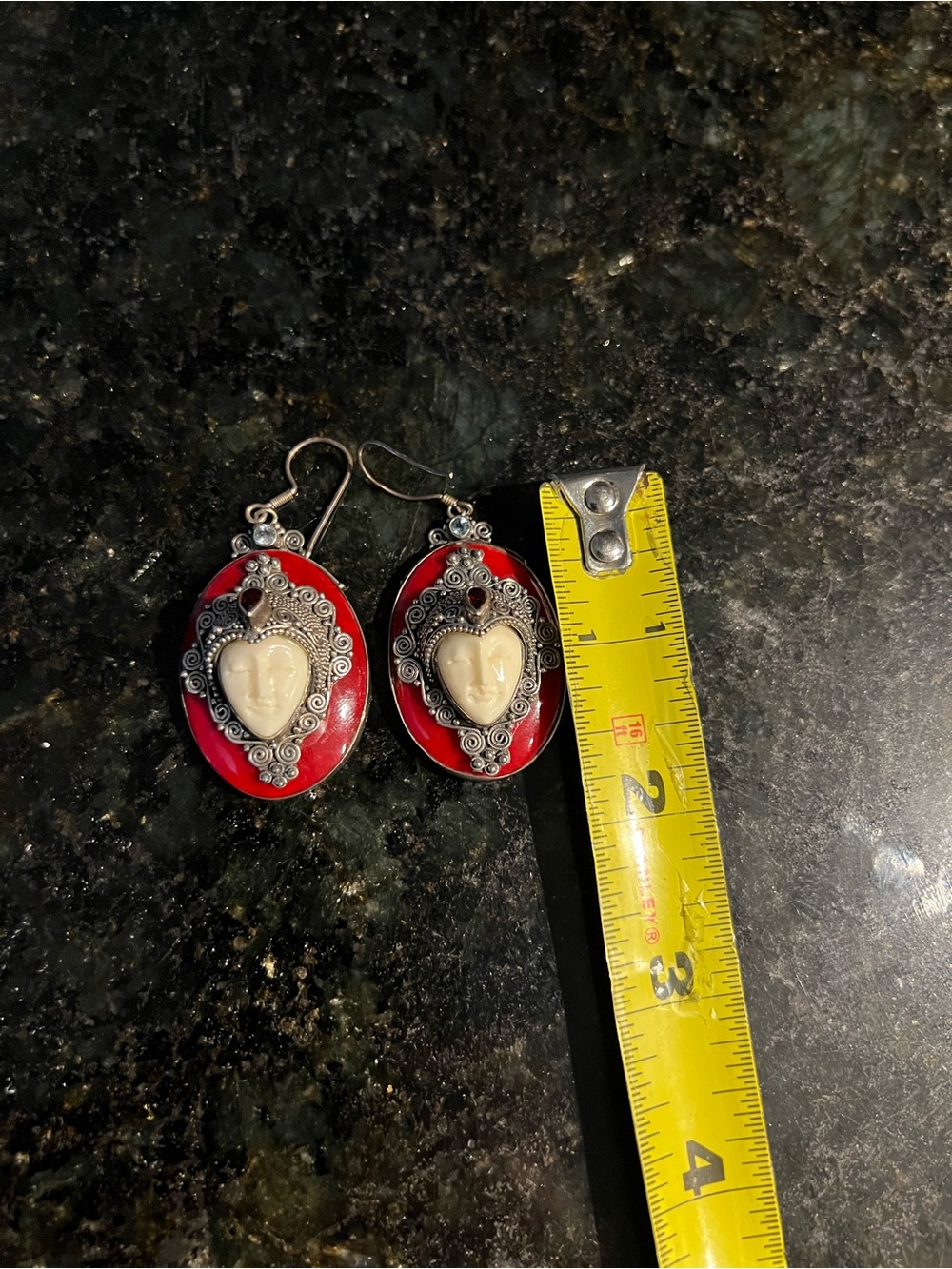 Vintage Sterling Silver Earrings - Picture 5 of 7